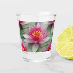 Copo De Shot Lily de Água do Lotus Rosa