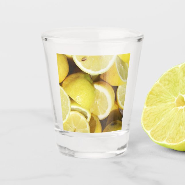 Copo De Shot Limões Amarelo (Frente)