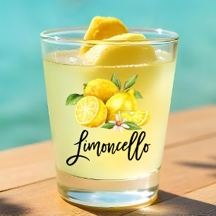 Copo De Shot Limões Limões de Cores Aquáticas Limoncello, Ma