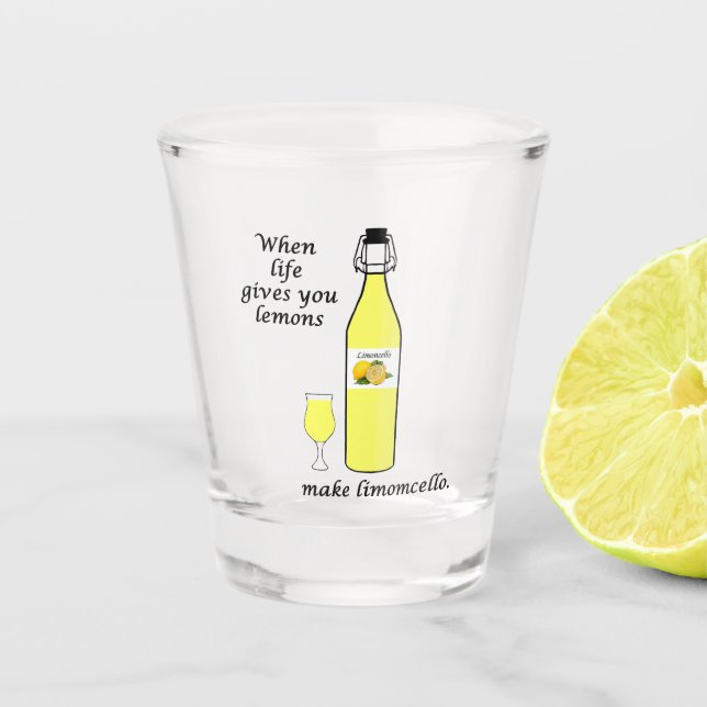 Copo De Shot Limões para Limoncello (Frente)