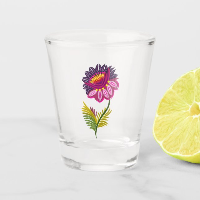 Copo De Shot Linda flor (Frente)