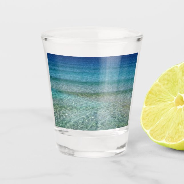 Copo De Shot Linda praia Sandy (Frente)