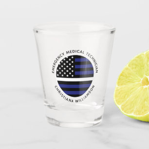 Copo De Shot Linha branca fina personalizada Sinalizador EUA EM
