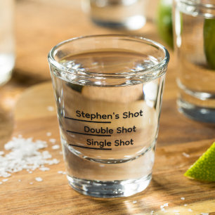Copo De Shot Linha de Tiro Personalizada Engraçada