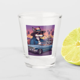 Copo De Shot Lobo Lowrider Wolfy
