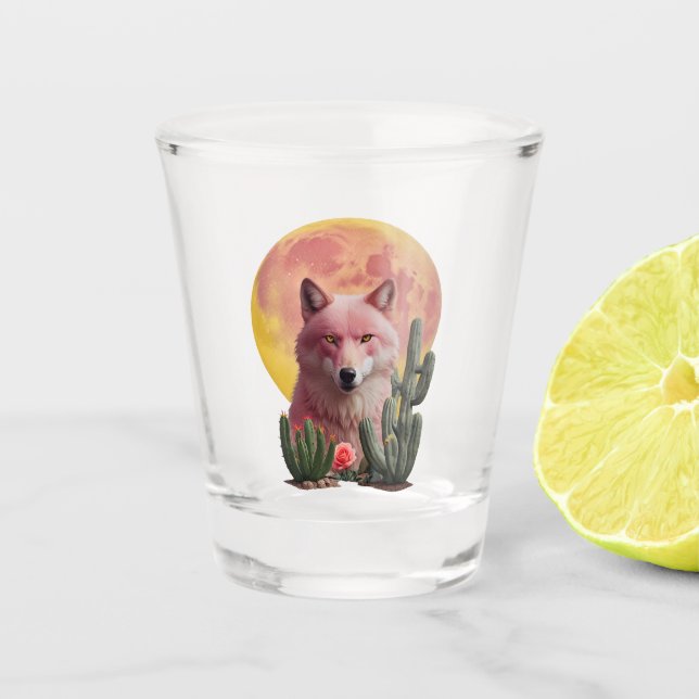 Copo De Shot Lobo Seis: (Frente)