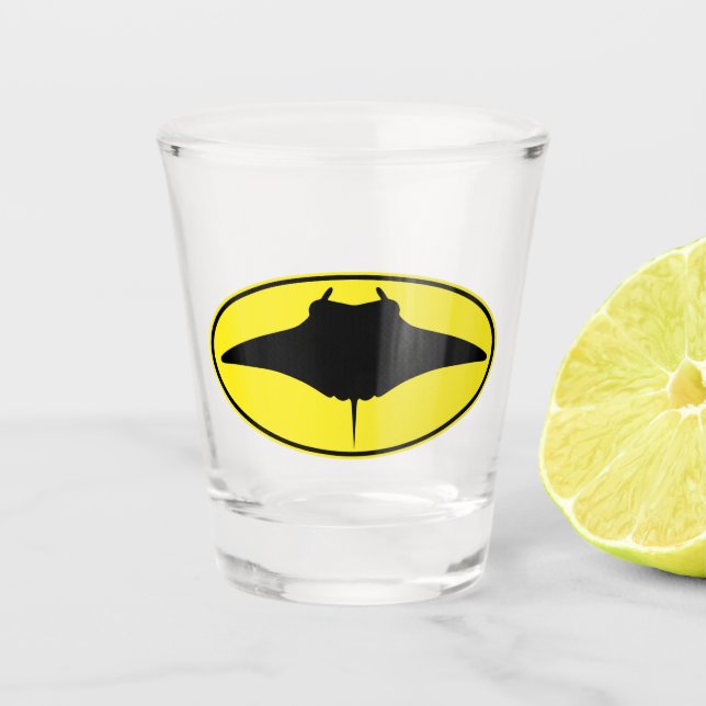 Copo De Shot Logo Manta Ray (Frente)