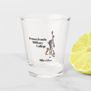 COPO DE SHOT LOGOTIPO DE CADETA DE GLASS DE TINTA PERSONALIZADO