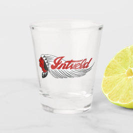 Copo De Shot Logotipo de Moto Antiga Branco