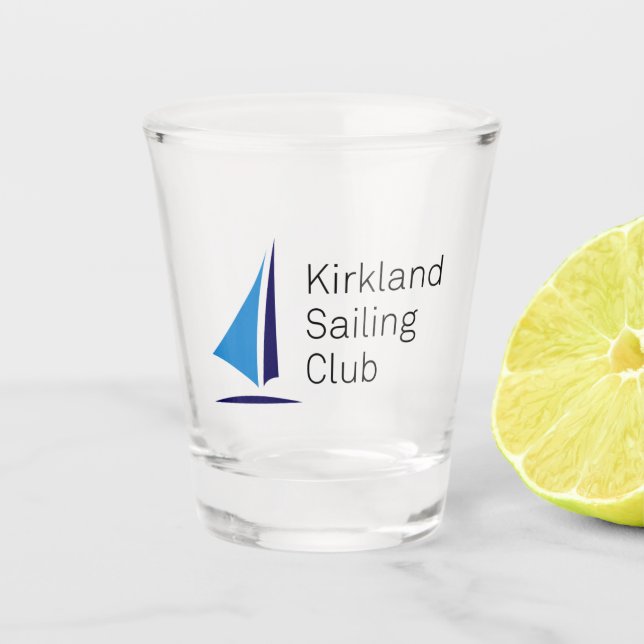 Copo De Shot Logotipo do Kirkland Sail Club (Frente)