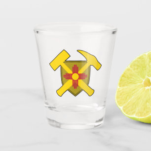 Copo De Shot Logotipo do rock do geólogo do Novo México