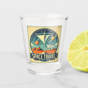 Copo De Shot Logotipo do Viagem de espaço Martini 1957 para nov