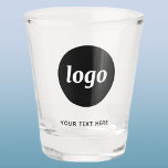 Copo De Shot Logotipo e Texto simples para empresa<br><div class="desc">Logotipo simples e texto personalizado para sua empresa. Substitua o logotipo e o texto por você para personalizar. Use-os você mesmo,  entregue-os aos seus funcionários e colegas de trabalho,  venda-os a clientes e clientes ou os entregue como material promocional para inspirar a lealdade do cliente.</div>