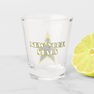 Copo De Shot Logotipo Moderno Vintage das Estrelas de Nova York
