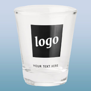 Copo De Shot Logotipo Simples e Negócios de Texto