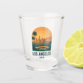 Copo De Shot Los Angeles Califórnia Vintage Hollywood Retrô