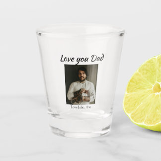 Copo De Shot love you dad fathers day add photo name simple