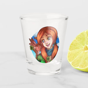 Copo De Shot Lucky Girl