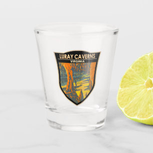 Copo De Shot Luray Caverns Virginia Viagem Crachá Art