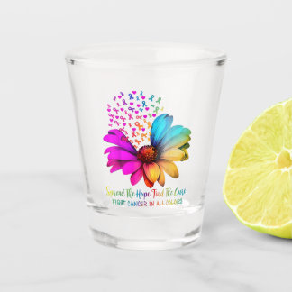 Copo De Shot Lutar Contra o Cancro em Todas e Cada Cor Fitas Fl