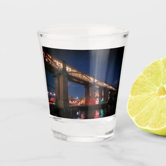 Copo De Shot Luzes sob a ponte (Frente)