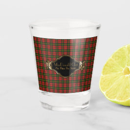 Copo De Shot MacDonald Modern Original Clan Tartan Escocês