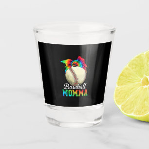 Copo De Shot Mãe Art Baseball Momma Birthday