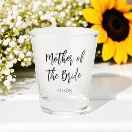 Copo De Shot Mãe da Boca Negra Branca de Casamento Negra