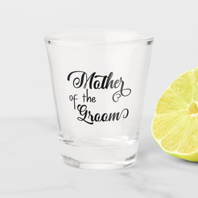 Copo De Shot Mãe do casamento do Groom (Frente)