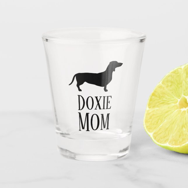 Copo De Shot Mãe do Doxie (Frente)