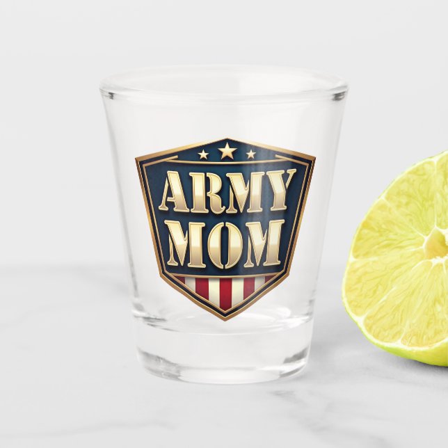 Copo De Shot MÃE do Exército, (Frente)