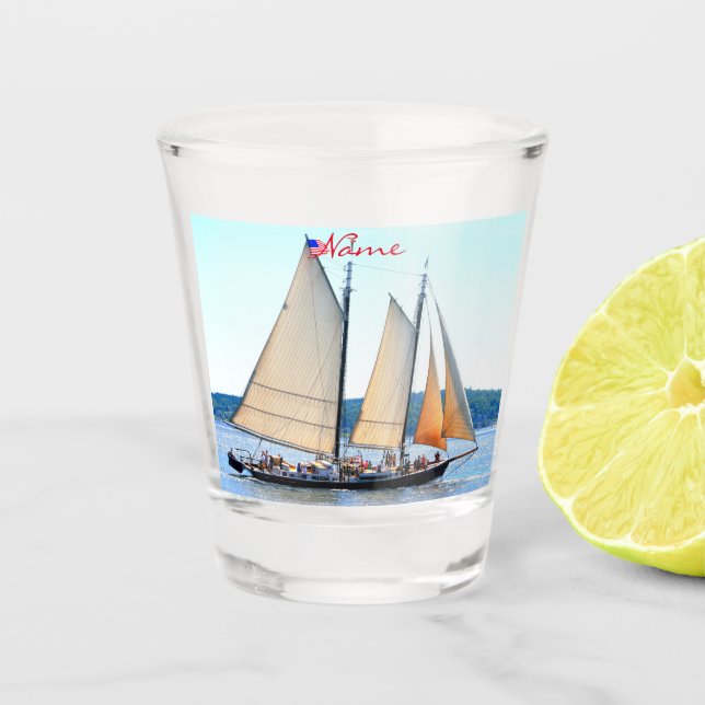 Copo De Shot Maine Windjammer Sailing Thunder_Cove (Frente)