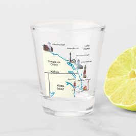 Copo De Shot Mais baixo vidro de tiro do nordeste dos faróis de