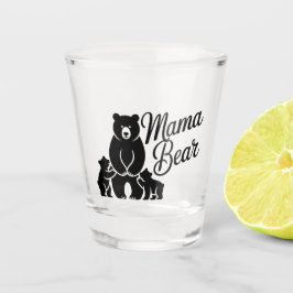 Copo De Shot Mama Bear with Cubs Cute Family Bear