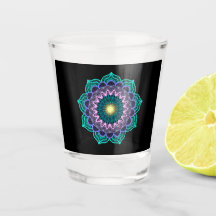 Mandala Colorido em Fundo Preto
