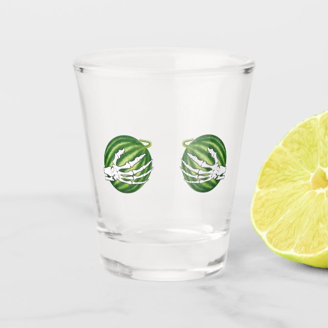 Copo De Shot Mãos do Esqueleto Dia de as Bruxas engraçado Segur (Frente)