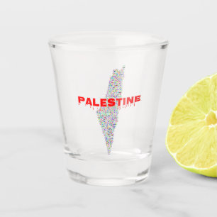 Copo De Shot Mapa ف Palestina ل س ط ي ن Palestina Livre Paz