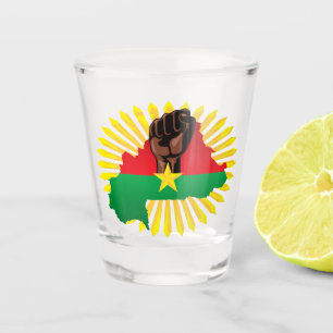 Copo De Shot Mapa do Burkina Faso, Bandeira e Resistência à Rev