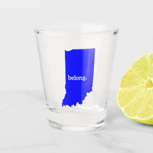 Copo De Shot Mapa do Estado de Indiana Belong
