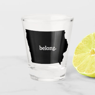 Copo De Shot Mapa do Estado de Iowa Belong