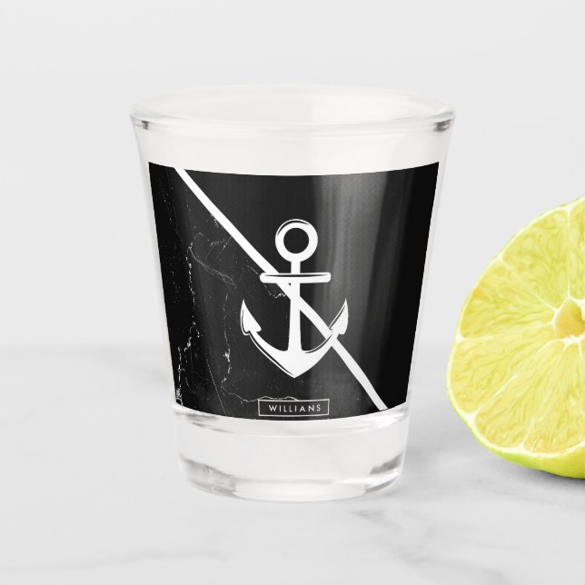 Copo De Shot Marble & Anchor (Frente)