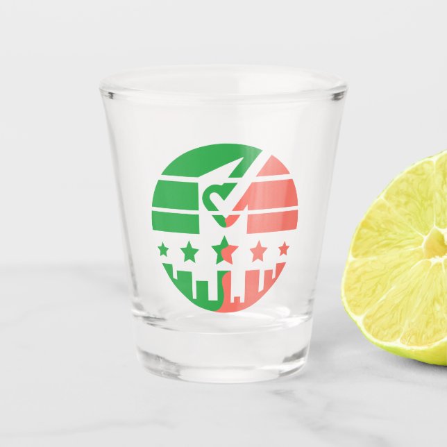 Copo De Shot Marcar Marca de Unidade (Frente)