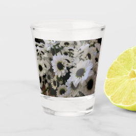 Copo De Shot Margarida Preta e Branca -