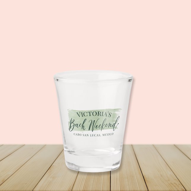 Copo De Shot Margaritas e Matrimony Bach Party Shot Glass (Margaritas & Matrimony Shot Glass | Custom bachelorette dinner decor and gifts for beachy bride)