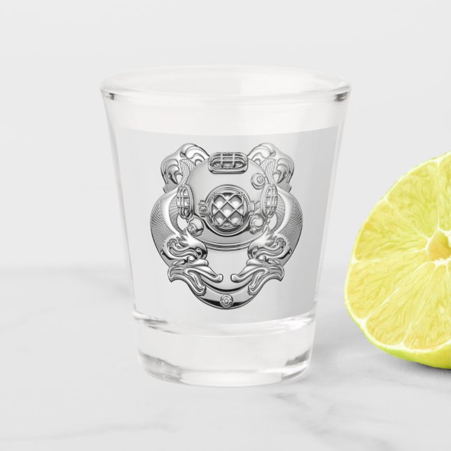Copo De Shot Marinho 1rua Classe Vidro do Disparador (Frente)