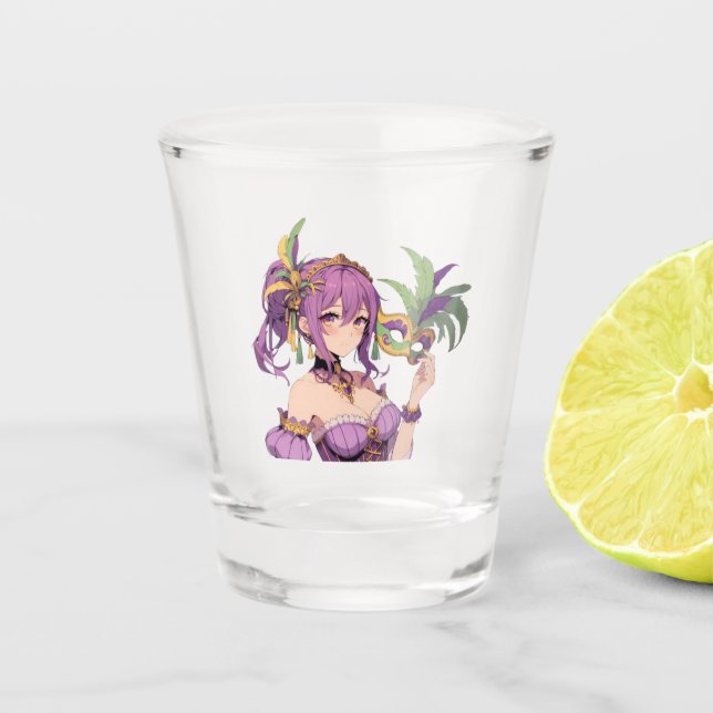 Copo De Shot Máscara Anime Mardi Gras (Frente)