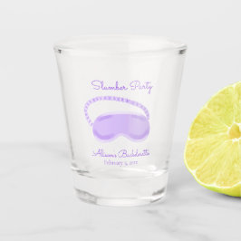Copo De Shot Máscara de dormir roxa para despedida de solteira
