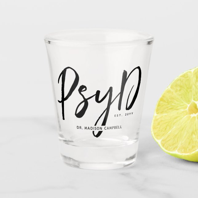 Copo De Shot Médico de PsyD Personalizado (Frente)