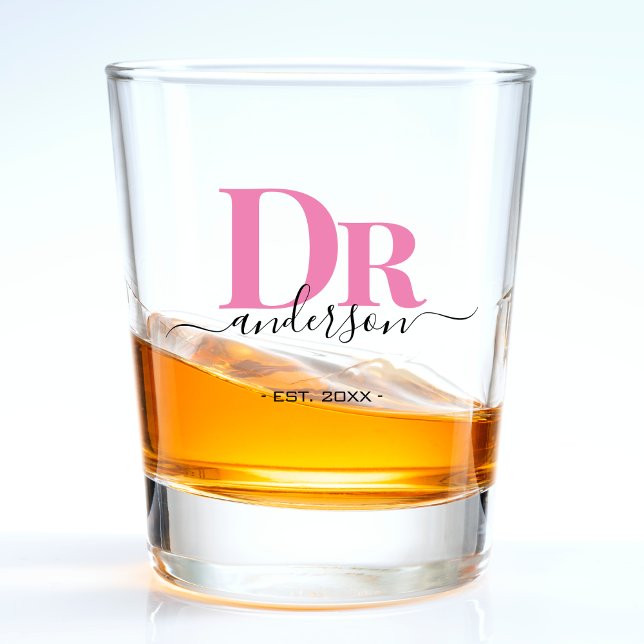 Copo De Shot Médico Profissional Rosa (pink doctor shot glass)