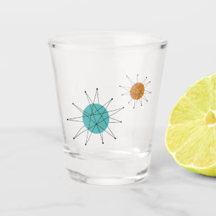 Copo De Shot Meio século de Starburst Franciscan Turquoise Lara